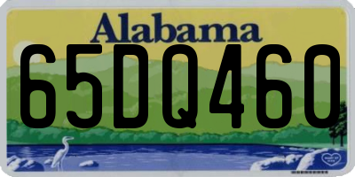 AL license plate 65DQ460