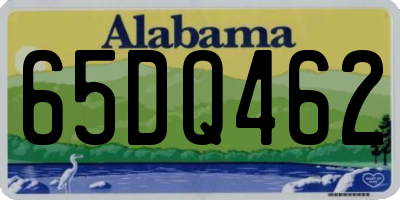 AL license plate 65DQ462