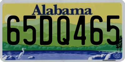 AL license plate 65DQ465