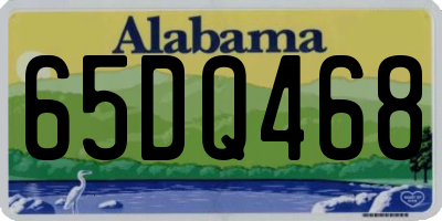 AL license plate 65DQ468