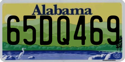 AL license plate 65DQ469