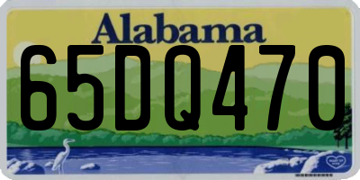 AL license plate 65DQ470
