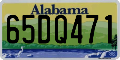 AL license plate 65DQ471