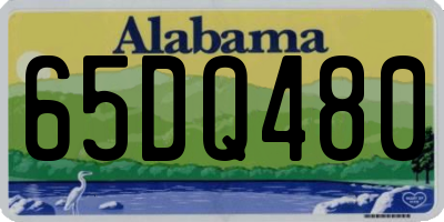 AL license plate 65DQ480