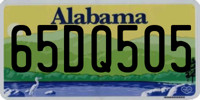 AL license plate 65DQ505