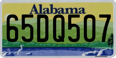 AL license plate 65DQ507