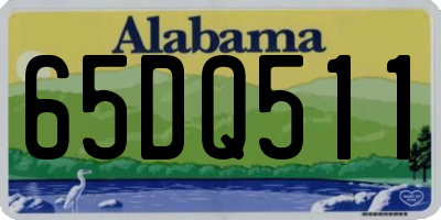 AL license plate 65DQ511