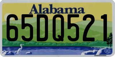 AL license plate 65DQ521