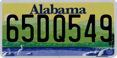 AL license plate 65DQ549