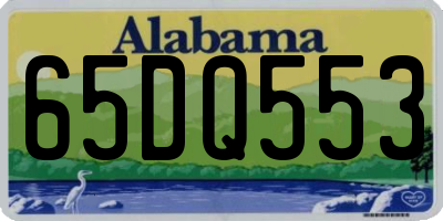 AL license plate 65DQ553