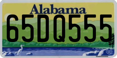 AL license plate 65DQ555