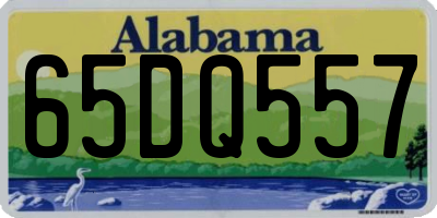 AL license plate 65DQ557
