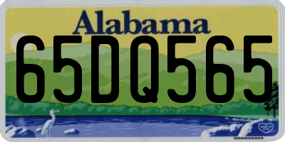 AL license plate 65DQ565