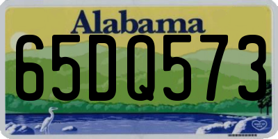 AL license plate 65DQ573