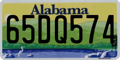 AL license plate 65DQ574