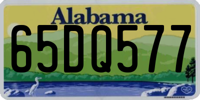 AL license plate 65DQ577