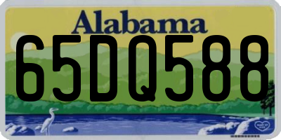 AL license plate 65DQ588