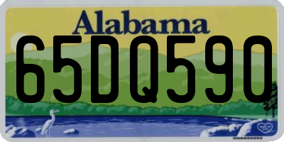 AL license plate 65DQ590