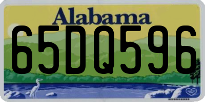 AL license plate 65DQ596
