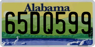 AL license plate 65DQ599