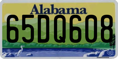 AL license plate 65DQ608