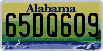 AL license plate 65DQ609