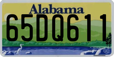 AL license plate 65DQ611