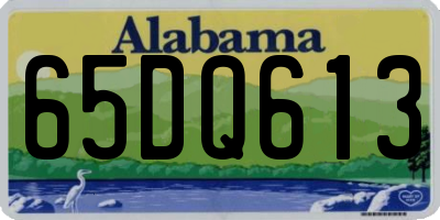 AL license plate 65DQ613