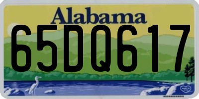 AL license plate 65DQ617