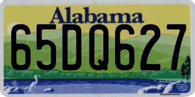 AL license plate 65DQ627