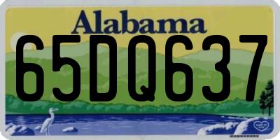 AL license plate 65DQ637