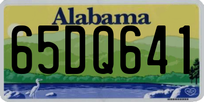 AL license plate 65DQ641