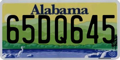AL license plate 65DQ645