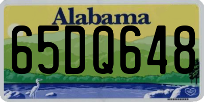 AL license plate 65DQ648