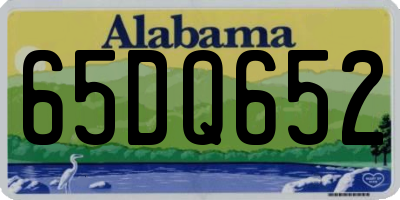 AL license plate 65DQ652