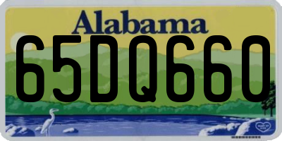 AL license plate 65DQ660