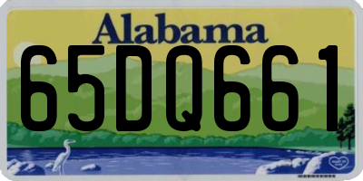 AL license plate 65DQ661