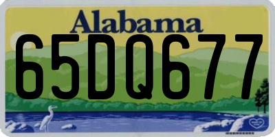 AL license plate 65DQ677