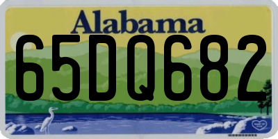 AL license plate 65DQ682