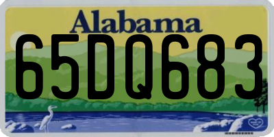AL license plate 65DQ683