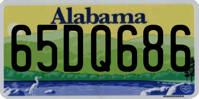 AL license plate 65DQ686