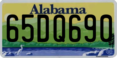 AL license plate 65DQ690
