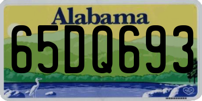AL license plate 65DQ693
