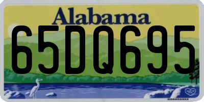 AL license plate 65DQ695