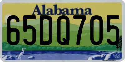 AL license plate 65DQ705
