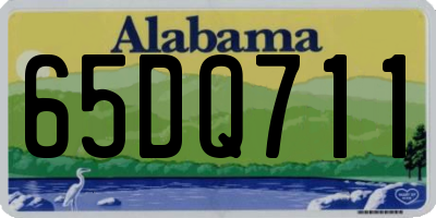 AL license plate 65DQ711