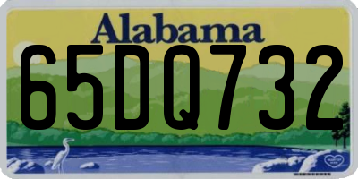 AL license plate 65DQ732
