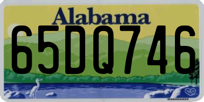 AL license plate 65DQ746