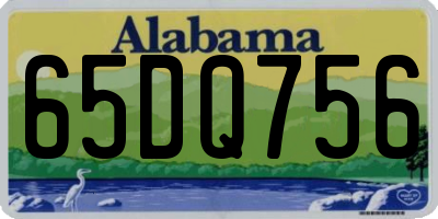 AL license plate 65DQ756