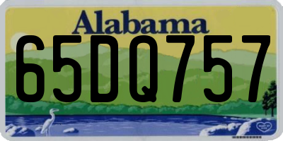 AL license plate 65DQ757